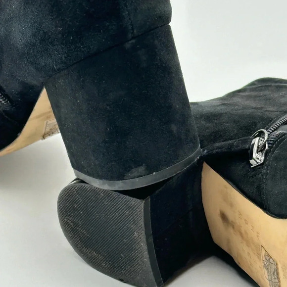 White House Black Market Womens Titus Ankle Boots Booties Multicolor Suede 9.5 M - Picture 10 of 12